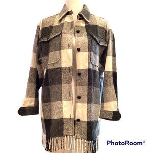 Vintage Nipon Studio Petite Fringe Shirt Jacket